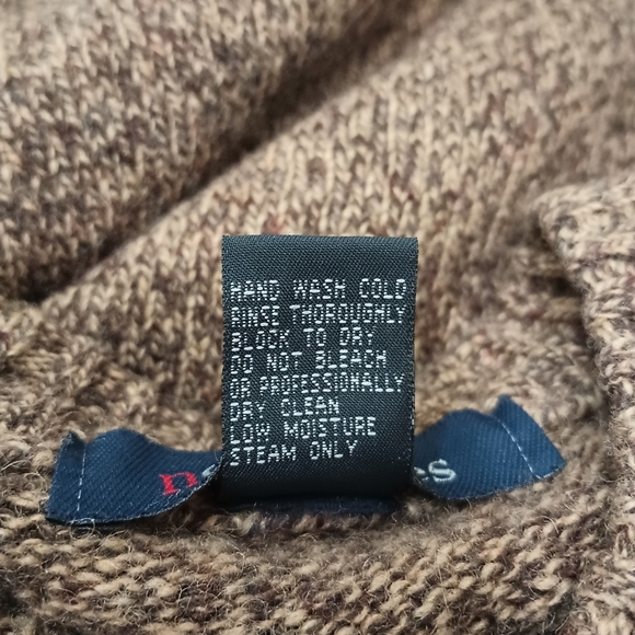 North Wales Vintage Argyle Wool Mens Sweater Hong Kong Made - Picture 5 of 5